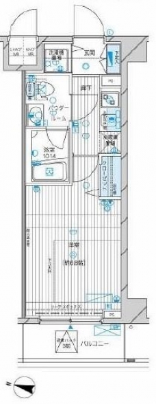 メインステージ高円寺の間取り図