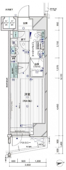 メインステージ大山IIの間取り図