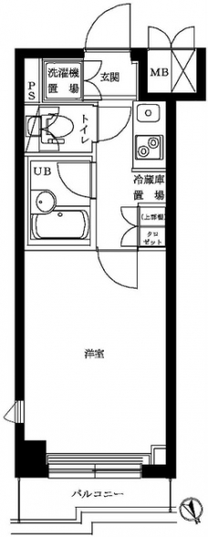 ルーブル大井町参番館の間取り図