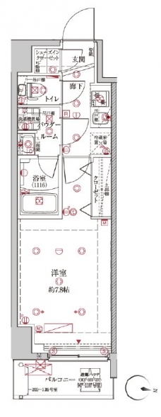 クレイシア板橋本町の間取り図
