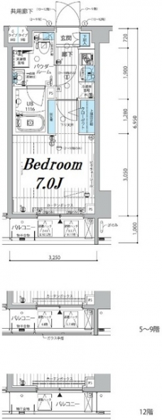 メインステージ三田アーバンスクエアの間取り図