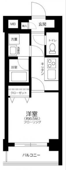 ALIVIO西落合の間取り図