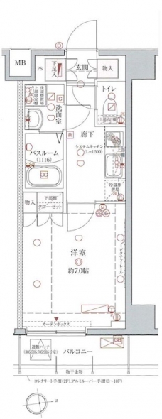クレヴィスタ亀戸IIの間取り図