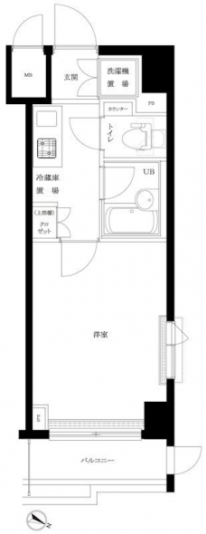 ルーブル下丸子の間取り図
