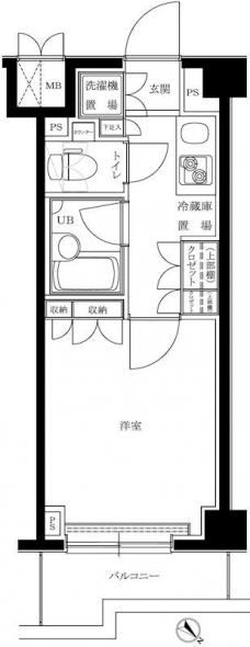 ルーブル目黒不動前の間取り図