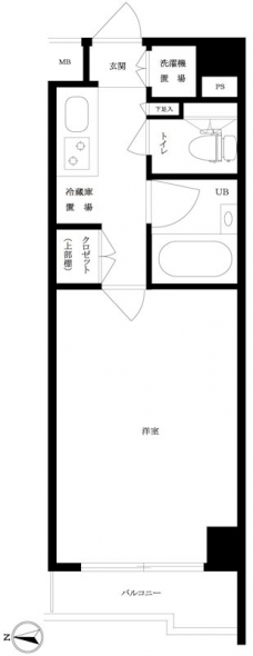ルーブル豊島千川の間取り図