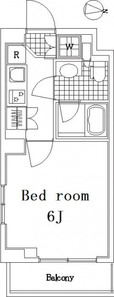 ルーブル中野富士見町の間取り図