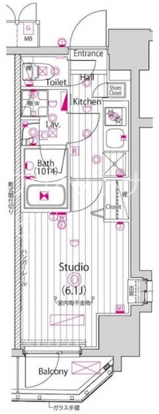 ガーラ・プレシャス大井町の間取り図