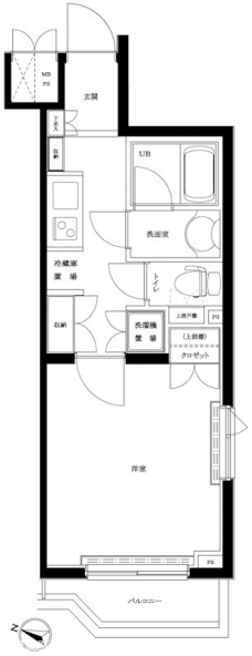 ルーブル祐天寺の間取り図