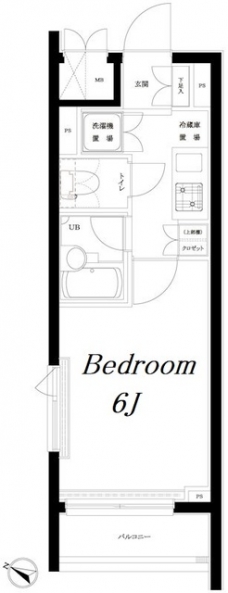 ルーブル渋谷初台の間取り図