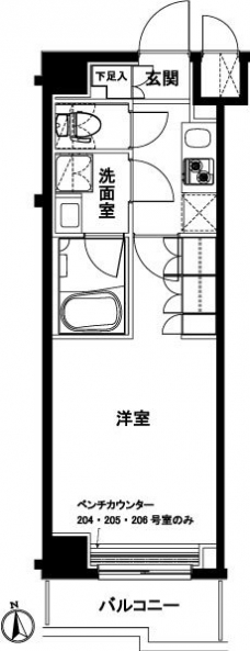 ルーブル練馬伍番館の間取り図