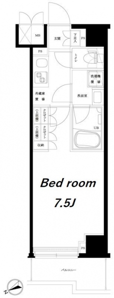 ルーブル板橋東新町弐番館の間取り図