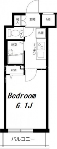 菱和パレス御茶ノ水湯島天神町の間取り図