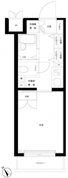 ルーブル上池台壱番館の間取り図