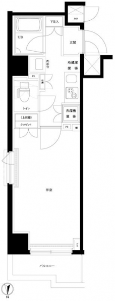 ルーブル両国弐番館の間取り図