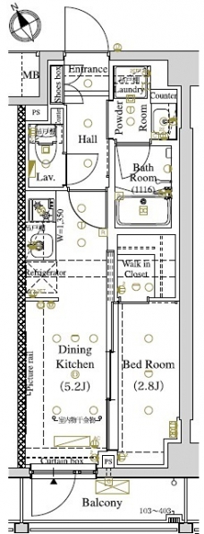 ARKMARK東大井の間取り図