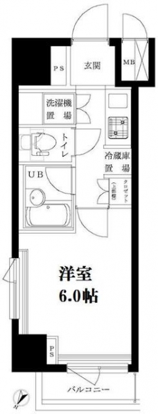 ルーブル豊島千石の間取り図