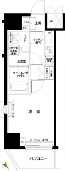 ルーブル中板橋弐番館の間取り図