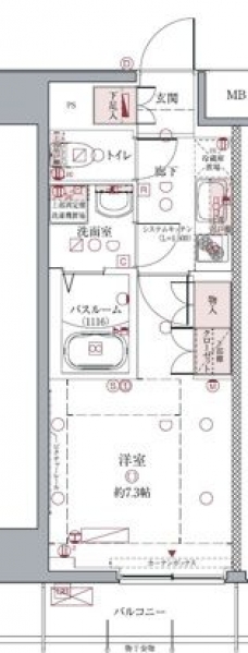 クレヴィスタ亀戸IIの間取り図