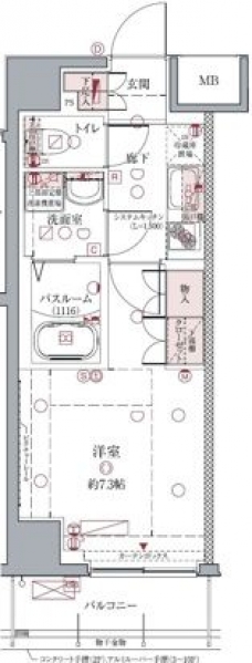 クレヴィスタ亀戸IIの間取り図