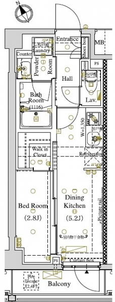 ARKMARK東大井の間取り図