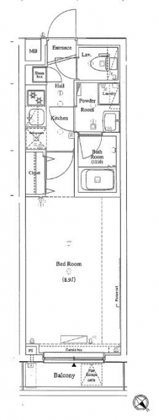アクサス新江古田の間取り図