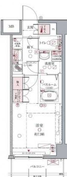 クレヴィスタ亀戸IIの間取り図