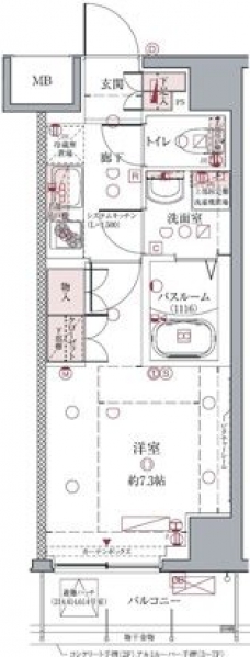 クレヴィスタ亀戸IIの間取り図
