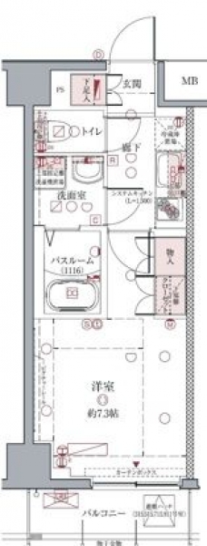 クレヴィスタ亀戸IIの間取り図