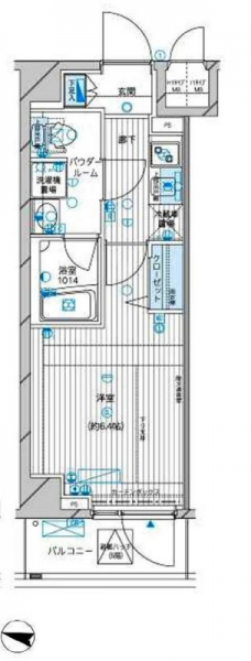 メインステージ高円寺の間取り図