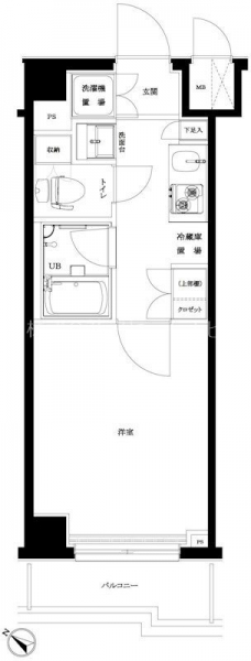 ルーブル旗の台弐番館の間取り図