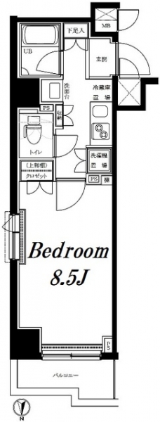 ルーブル両国弐番館の間取り図