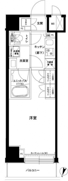 ルーブル東十条の間取り図