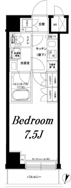 ルーブル東十条の間取り図