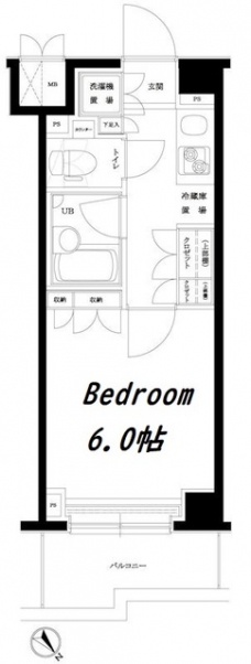 ルーブル目黒不動前の間取り図
