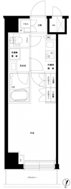 ルーブル東十条の間取り図