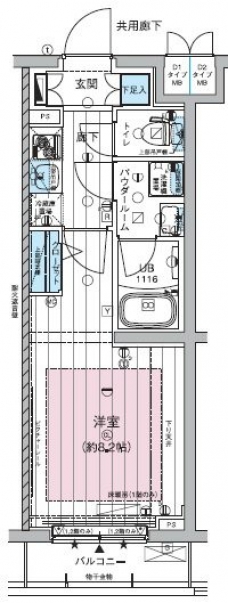 メインステージ板橋蓮根IIの間取り図