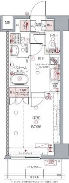 クレヴィスタ亀戸IIの間取り図