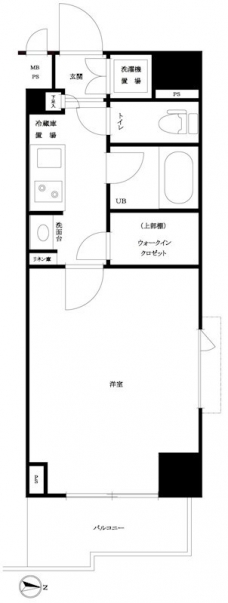 ルーブル市ヶ谷の間取り図