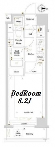 アクサス東京イーストガーデンの間取り図