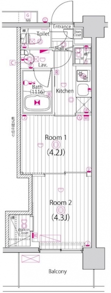 ガーラ・グランディ大森西の間取り図