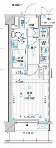 メインステージ押上IVの間取り図