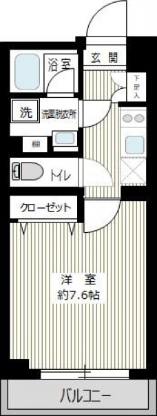 ＸＥＢＥＣ下丸子の間取り図