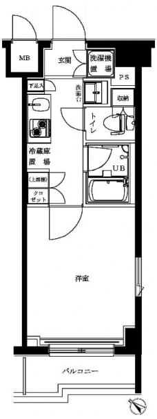ルーブル旗の台弐番館の間取り図
