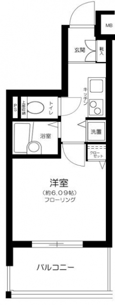アヴァンツァーレ新宿ピアチェーレの間取り図