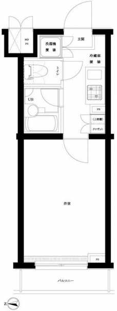 ルーブル早稲田六番館の間取り図