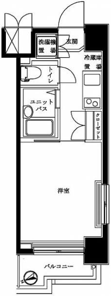 ルーブル早稲田の間取り図