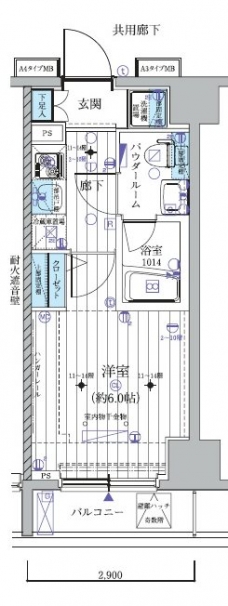 メインステージ北千住IIIの間取り図