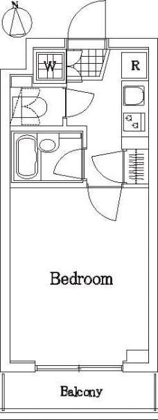 ルーブル早稲田弐番館の間取り図