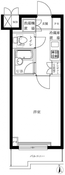 ルーブル中野ガーデンの間取り図